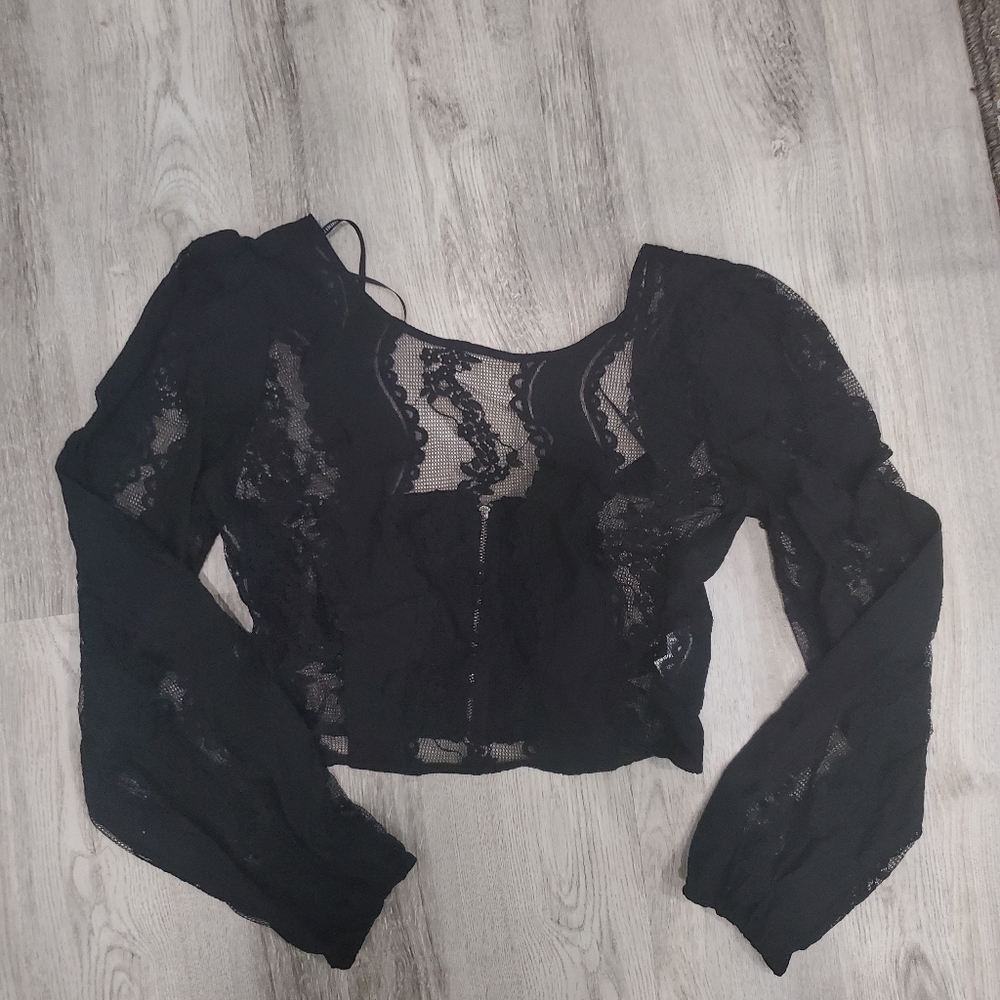 Mesh crop top